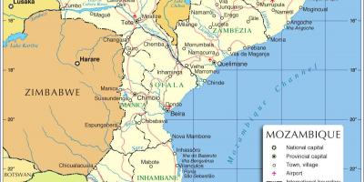 Мапуту, Մոզամբիկ քարտեզի վրա