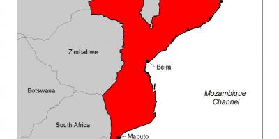 Քարտեզ Մոզամբիկի մալարիայի